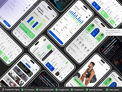 Workout mobile app | Fitness App | Exercise app app design of fitness business presentation design excersie mobile app exercise app fitness app fitness mobile app fitness workout app graphic design gym fitness app ui workout workout mobile app