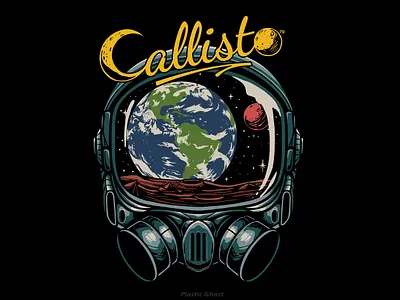 space view art artwork astronaut astronaut helmet earth graphic design helmet illustration mars moon pop pop culture sapce view space t shirt design tshirt