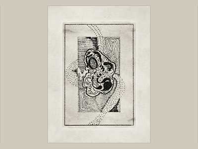 Storied Elements Etching abstract etching illustration