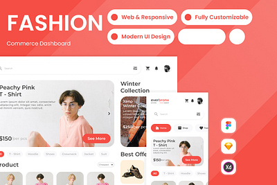 Everbronx - Fashion Commerce Dashboard dashboard data fashion graphic layout ui