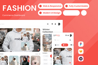 Everbronx - Fashion Commerce Dashboard V2 dashboard data design fashion graphic layout ui user