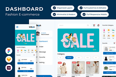 Urban - Dashboard Fashion E-commerce dashboard