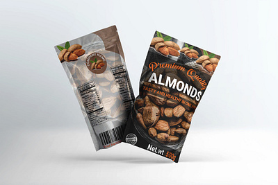 Almonds pouch package design. almonds pouch lebel colorful design editable elegant pouch design graphic modern pouch packageing design pouch package design print quality saleing pouch trendy