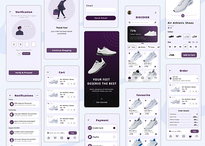 Trekist- Shoes Marketplace Mobile App create account ecommerence forget password login nike mobile app order completion order confirmation otp payment method payment verification prototype for shoes registor user shoes app shoes brand shopping sign in signup splash screen user authencation user verification