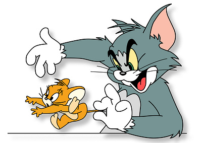 Tom & Jerry illustration 3d animation anime digital art figma graphic design jerry jerry digital art layer art tom tom jerry tom and jerry tom digital art ui