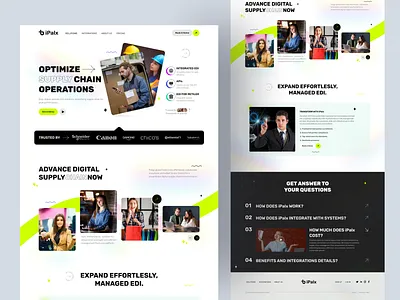 Multi-Enterprise Supply Solutions Landing Page 🔥 branding creative design graphic design landingpage new noteworthy popular recent saas trend ui unique idea user experience user interface ux ux design visual webdesign website