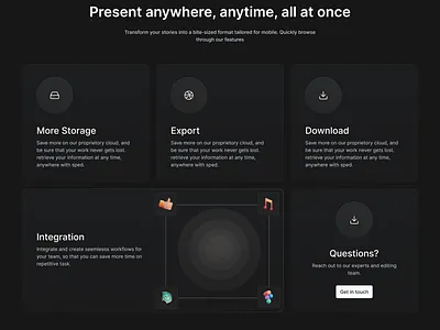 Bento Grids UI 3d adobe illustrator animation bento bento grids dark mode figma glassmorphism icons landing landing page lottie lottie file pixel perfect ui ui design ux ux research web design web development