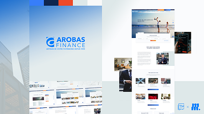 Arobas Finance identity design finance graphic design identity illustrator immovable landing page logo money photoshop site siteweb ui ux vector web