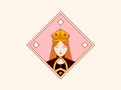 Queen branding card clipart design doodle graphic graphic design graphic designer icon illustration line linear logo queen