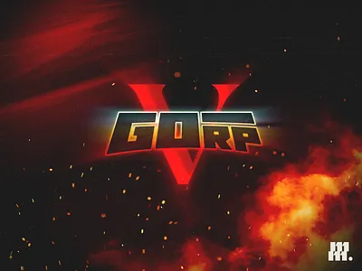 GoRP logo design fire game graphic design gta gta v gta vi illustrator logo photoshop rockstar roleplay rp vector