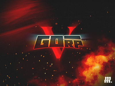 GoRP logo design fire game graphic design gta gta v gta vi illustrator logo photoshop rockstar roleplay rp vector