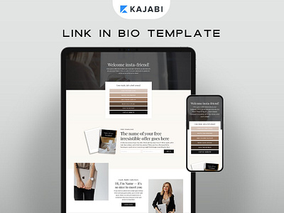 Kajabi Link in Bio Page Template custom kajabi design instagram links kajabi kajabi customizable kajabi design kajabi landing page kajabi link in bio kajabi pipeline kajabi sales page kajabi template kajabi templates kajabi theme kajabi website kajabi website template kajabi website theme landing page photos link in bio links page social media strategy social media template