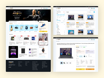 Amazon Website UI - Redesign amazon ecommerce redesign shopping ui design uiux ux design website