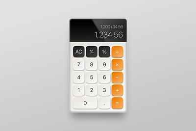 Calculator calculator graphic design neumorphism ui