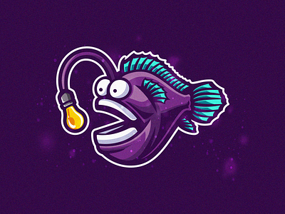 @wisefish_ | atmokobayu angler anglerfish atmokobayu branding design esport esports logo fish graphic design idea illustration lamp logo mascot mascotlogo sea sport wisefish
