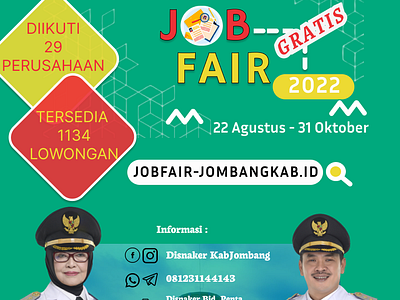Jobfair Jombang Prototype design graphic design typography
