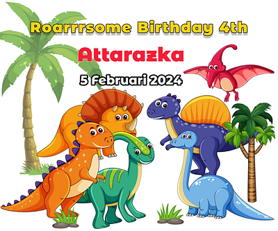 Dino Card Birthday design graphic design illustration