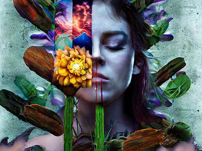 Cyber-nature girl ai artificialintelegence artifitial avatar beutiful bot design flowers girl graphic design iberezh illustration instagram jpg nature peaceful pearson photo photoshop vector