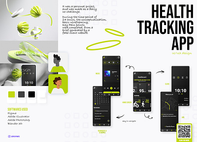 UI/UX Design - Health Tracking App 3d branding design graphic design logo ui ui design
