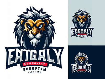 Eagmaly animal logo cartoon logo character logo mascot logo tiger wolf