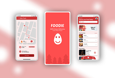 Foodie App Mobile UI animation appui branding food app food app ui food delivery app food delivery app home food delivery app ui graphic design logo ui ui design ux