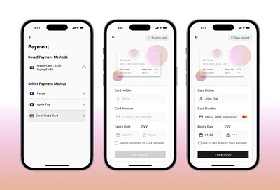 Daily UI/UX 2: Credit Card Checkout checkout credit card dailyui design glassmorphism mobile design ui ux