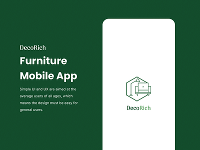 DecoRich-Furniture Mobile App UI furniture app ui