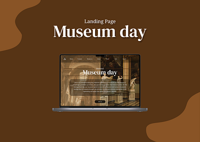 Landing Page - National Museum day design landing page museum website