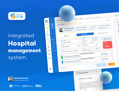 Smart HIS - Hospital management system dashboard doctor his hospital hospital management product design servece design ui ux