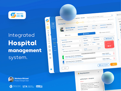 Smart HIS - Hospital management system dashboard doctor his hospital hospital management product design servece design ui ux