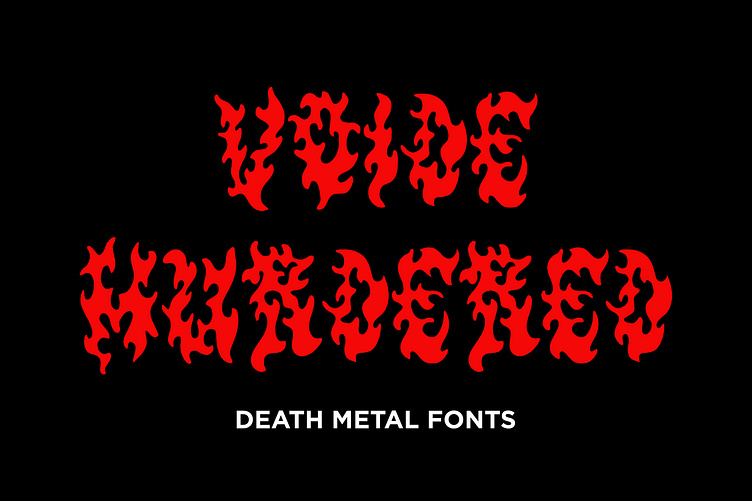 Voide Murdered - Death Metal Font by Teenage Foundry on Dribbble