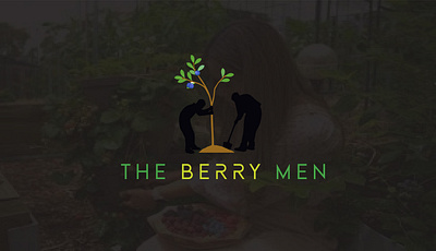 the berry man,tree plant logu 3d branding logo logo designe minimalist moke up vector