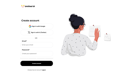 Login Page app branding design graphic design illustration login ui