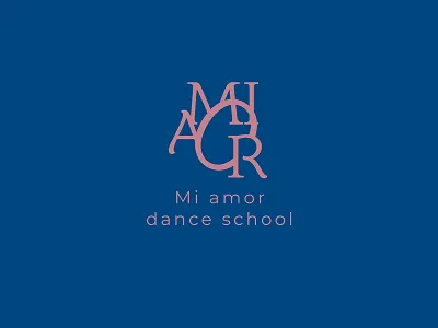 mi amor dance school logo amor logo brand brandbook dance dance logo dance school graphic design illustration lettering letters logo logo dance logofolio mi amor logo miamor pink logo typography ui ukraine ukrainian designer vector