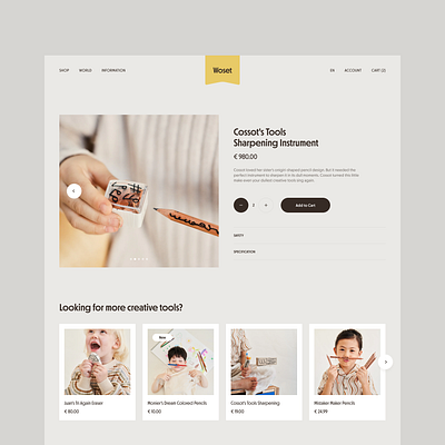 Revamp of Woset Website add to cart cart check out checkout details page ecommerce ecommerce app ecommerce business home page landing page product design saas web design website