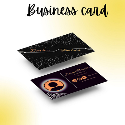 Business card template made with Canva business canva card templates