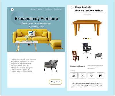 Furniture E-commerce Web application..