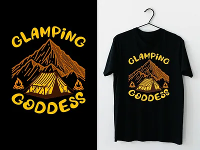 Glamping Goddess typography design adventure lover tee gift best tee design branding camp tent t shirt camping tee camping tee design custom tee design design glamping goddess graphic design illustration mountain tee design outdoor tee design t shirt design tee design vector travel lover tee design vector