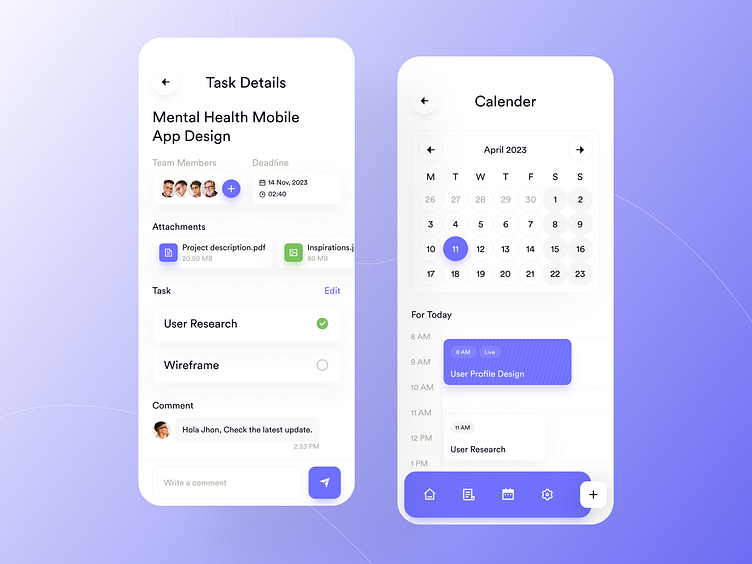Task Manager Mobile App Design by Md Shahed Hossain on Dribbble