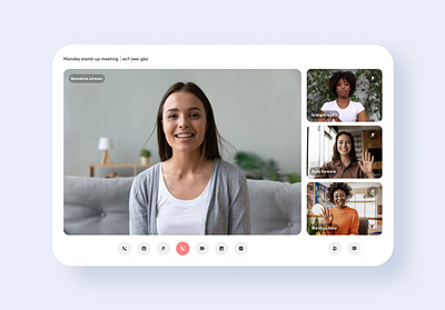 Video conferencing web app. app app design design figma illustration product design ui design ux design