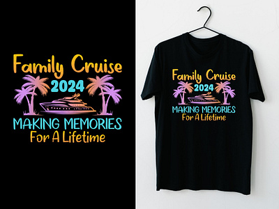 Family Cruise 2024 Making Memories For A Lifetime Typography Tee beach travel best tee design branding custom tee design design family cruise 2024 tee family cruise tee design graphic design illustration nature lover tee gift ship art tee design travel 2024 tee design travel tee design trip lover tee design unique t shirt vintage design vintage tee design