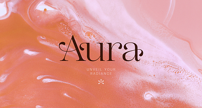 Aura - Branding brand identity branding corporate identity cosmetics design graphic design identity lettering logo logo design logotype typography visual identity