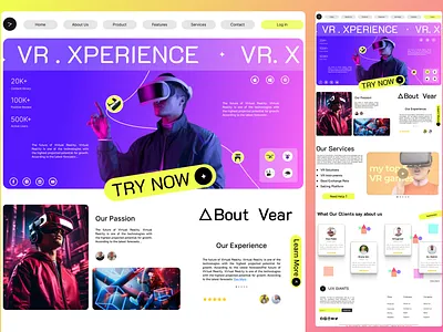 Landing Page UI Design 3d animation app art branding design flat graphic design icon illustration illustrator logo minimal motion graphics typography ui ux vector web website