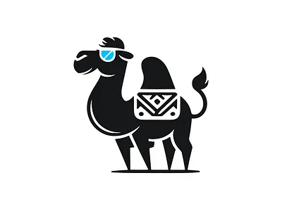 Cool Camel Logo animal branding camel design funny graphic design icon illustration logo typography ui ux vector