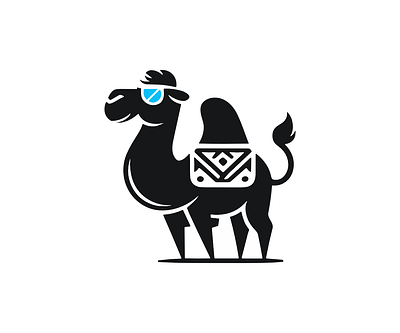 Cool Camel Logo animal branding camel design funny graphic design icon illustration logo typography ui ux vector