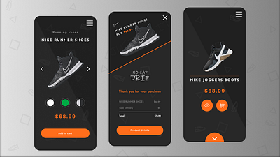 Shoe Online Shop App figma mobile shoe shop store ui uiux