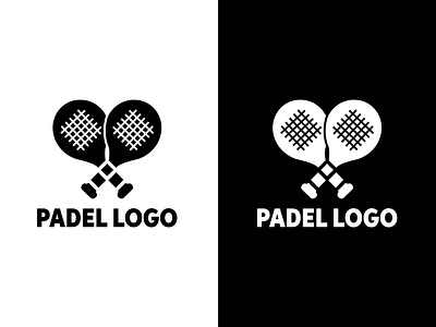 Padel Racket Logo business logo clothing creative logo flat logo graphic design logo logo design minimal logo minimalist logo padel brand padel logo racket logo react logo sports design tennis logo