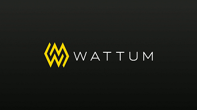 Animated Wattum Logo animation graphic design logo logo animation