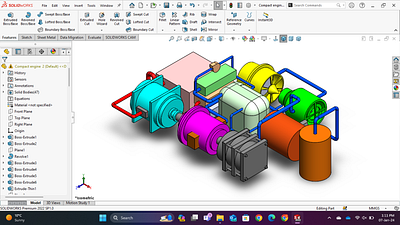 Jet Engine CAD Design 3d cad model 3d cad modeling 3d design cad design cad model compact jet model jet cad