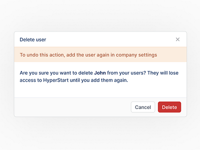 Delete Modal - Interactions aesthetic design components dialog box interaction design modal product design saas application ui design ux design visual design